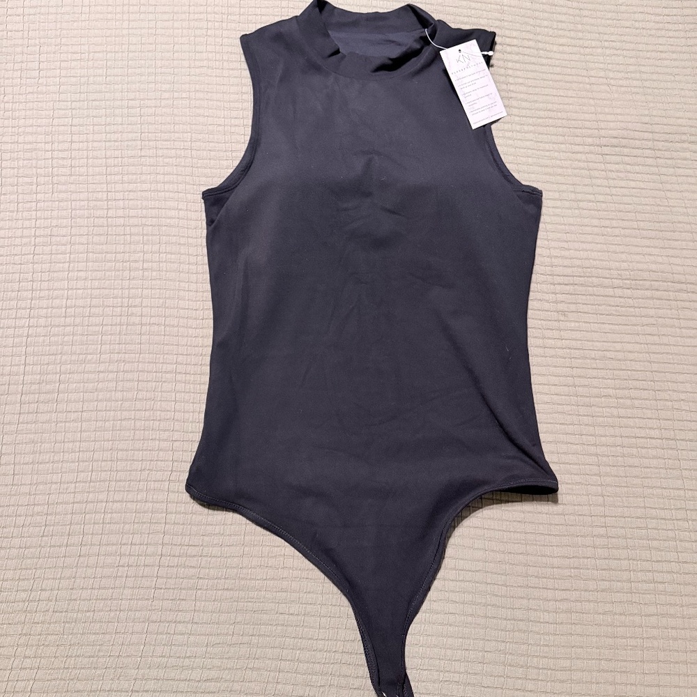 Klassy Network Mock Neck Bodysuit - Medium